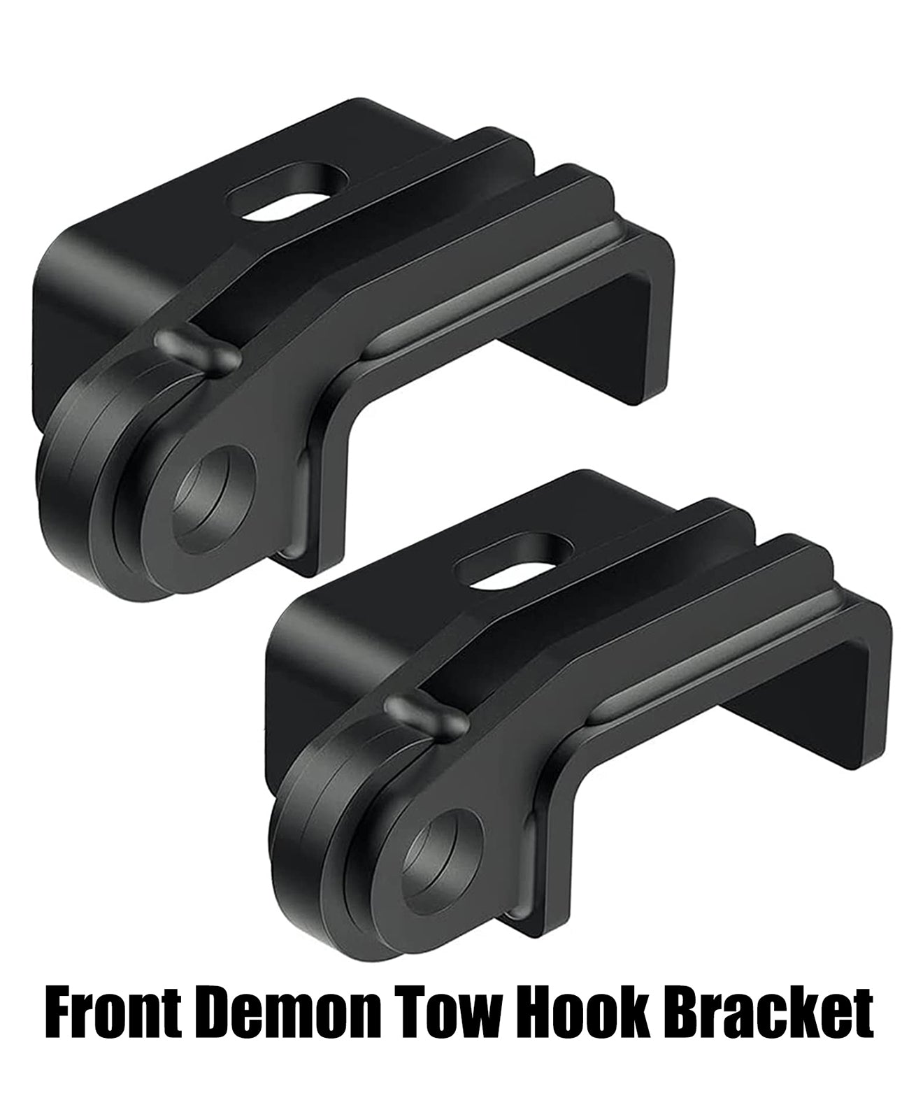 Front Demon Tow Hook Bracket, Demon Shackle Mount with 3/4inch D Ring Shackles Compatible with Toyota Tacoma 2009-2023