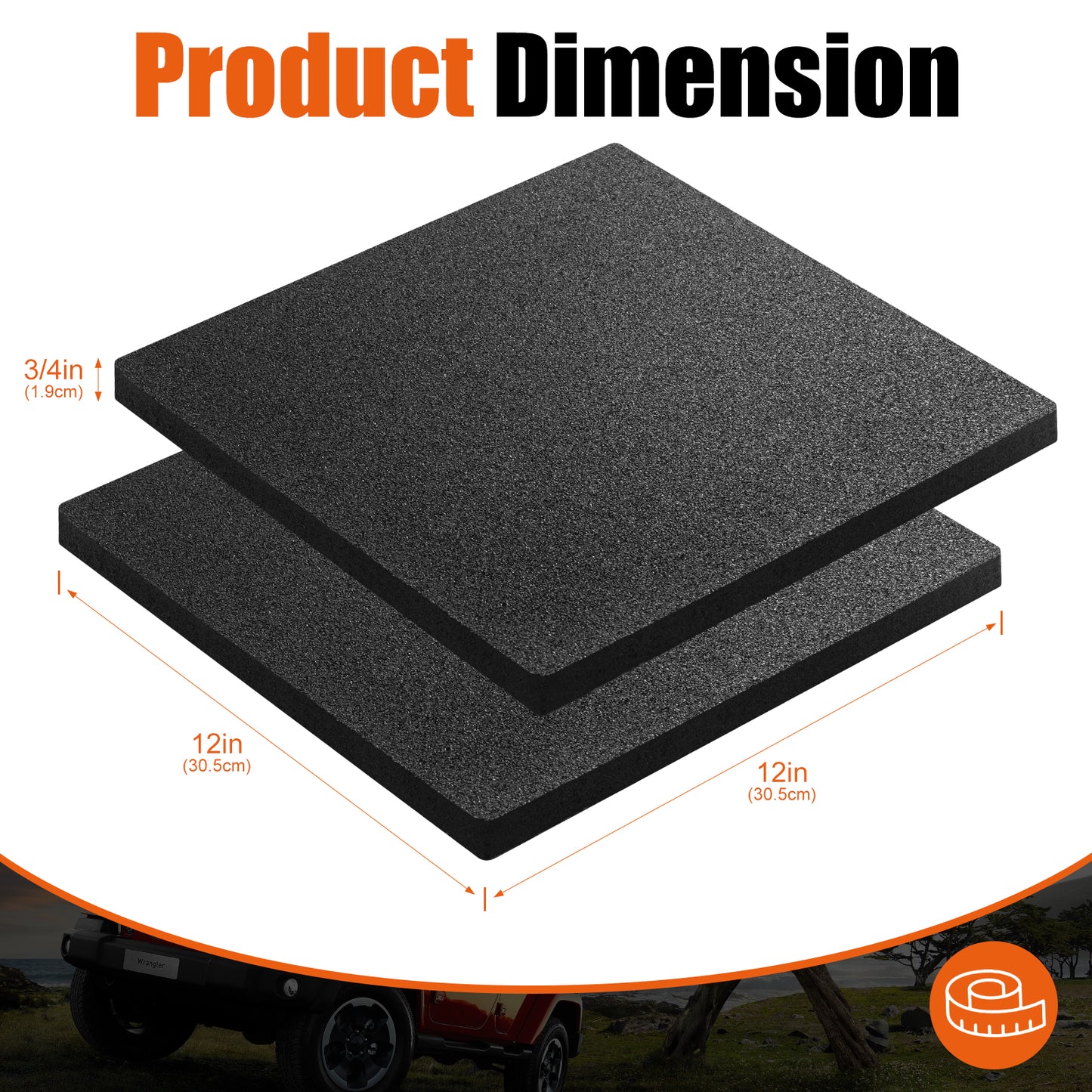 BOYISEN RV Jack Pads Rubber - RV Leveling Block Flex Pads Non-Slip RV Stabilizer Jack Pads W/Great for Gravel Uneven Terrains RV Leveling Pads for RV Camper Travel Trailer